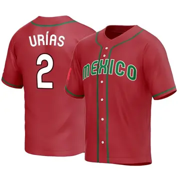 Mexico Julio Urias White Blue Pink Gold 2023 World Baseball