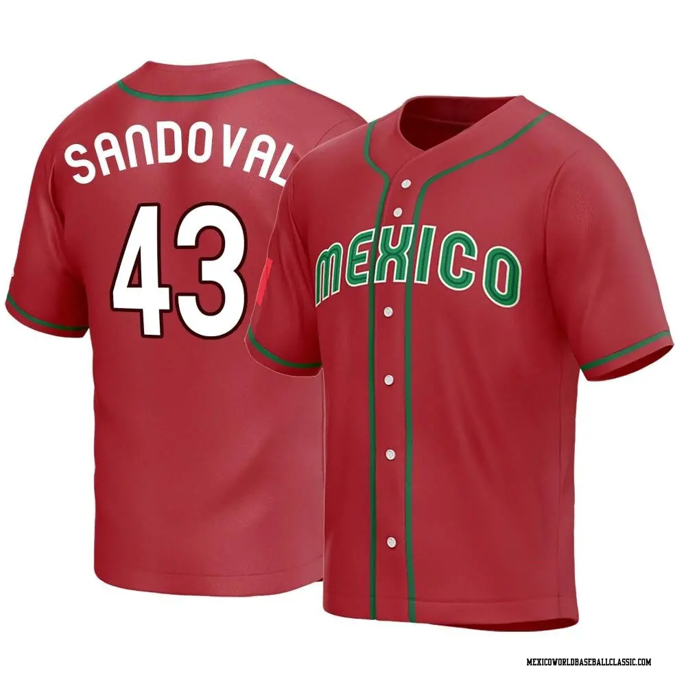 Men's Patrick Sandoval Mexico Baseball Replica Red 2023 World Baseball